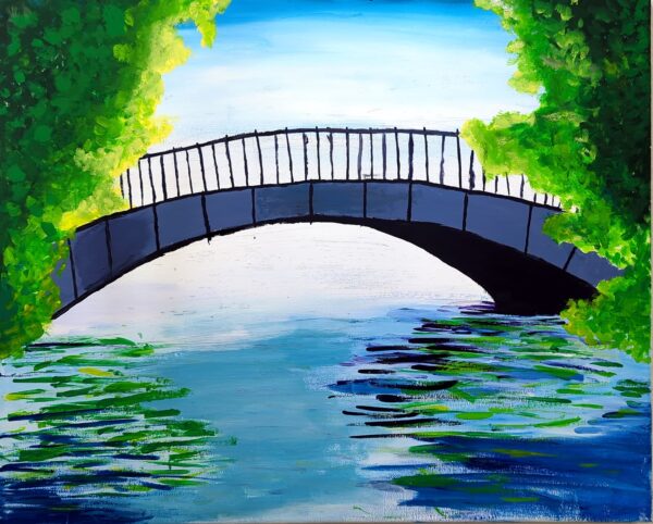 Bridging Horizons: Landscape Bridge Artwork